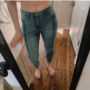 hollister high rise mom jeans